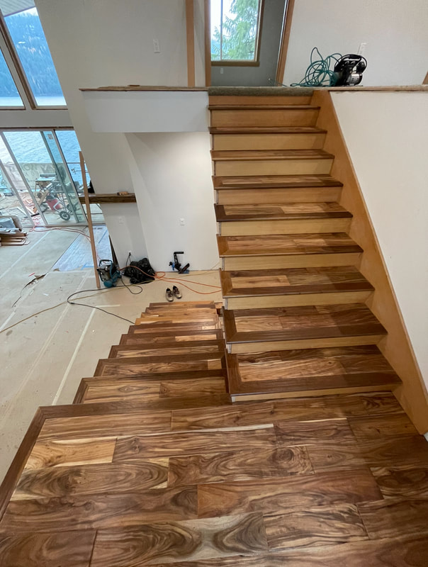 Curved Staircase Flooring